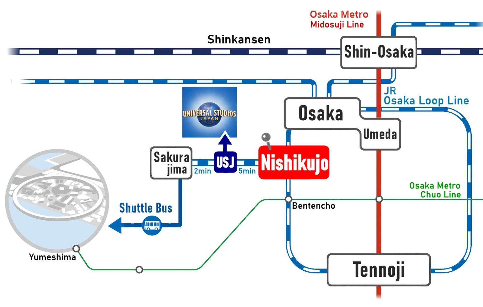 Usj 2 Stops, Umeda&Dotonbori 8Mins, Ninja Style Sv1 โอซาก้า ภายนอก รูปภาพ